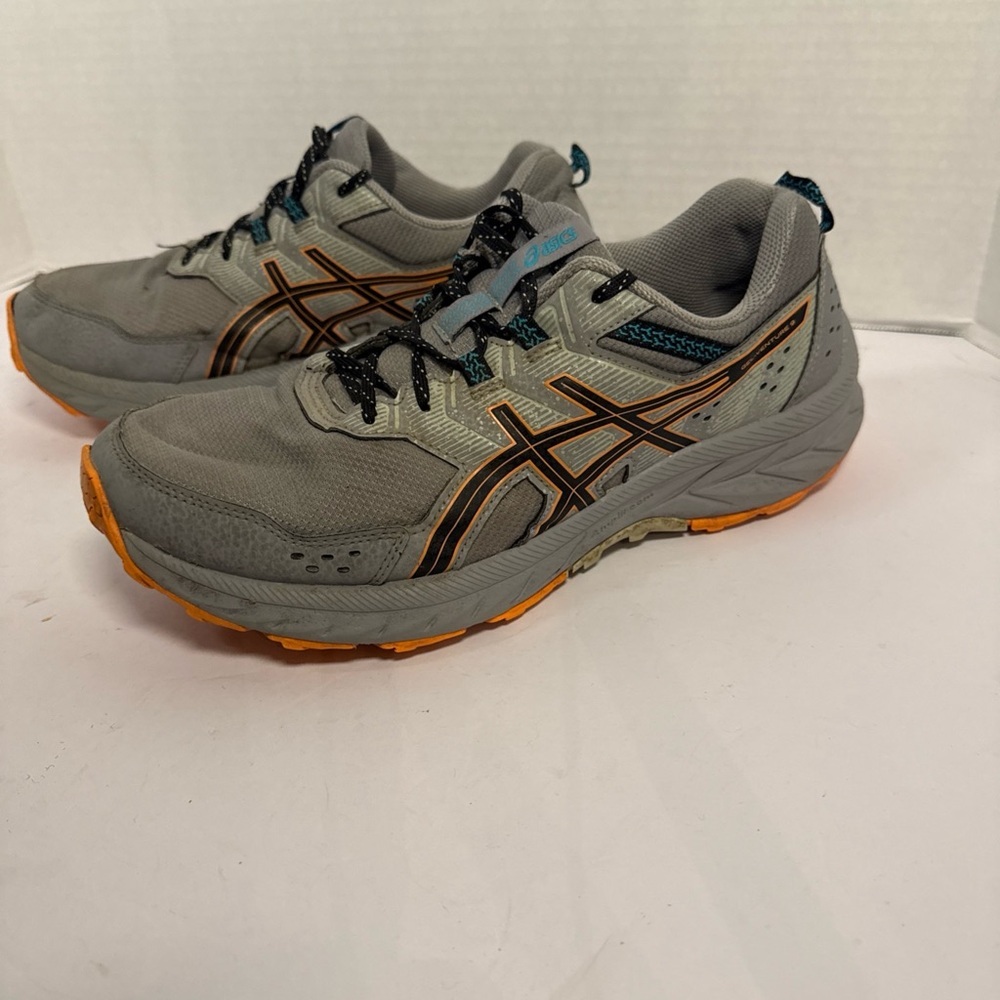 Asics Gel-Venture 9 Men's Tennis Shoes Size 10 Sheet Rock/Sun Peach - Picture 2 of 16